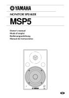 Yamaha MSP-5 - Owners Manual 